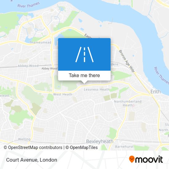 Court Avenue map