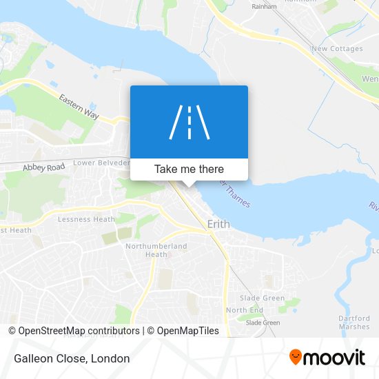 Galleon Close map