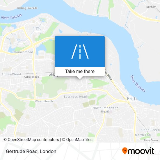 Gertrude Road map
