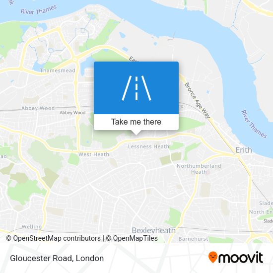 Gloucester Road map