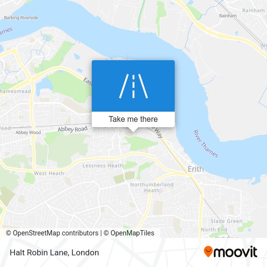Halt Robin Lane map