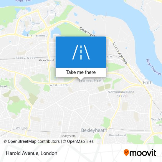 Harold Avenue map