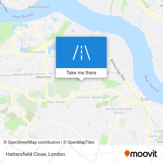 Hattersfield Close map