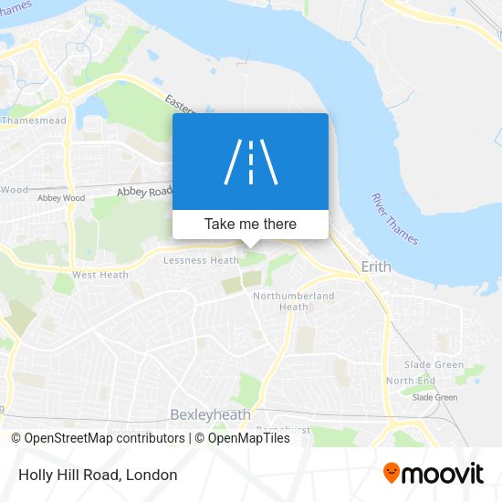 Holly Hill Road map