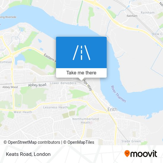 Keats Road map