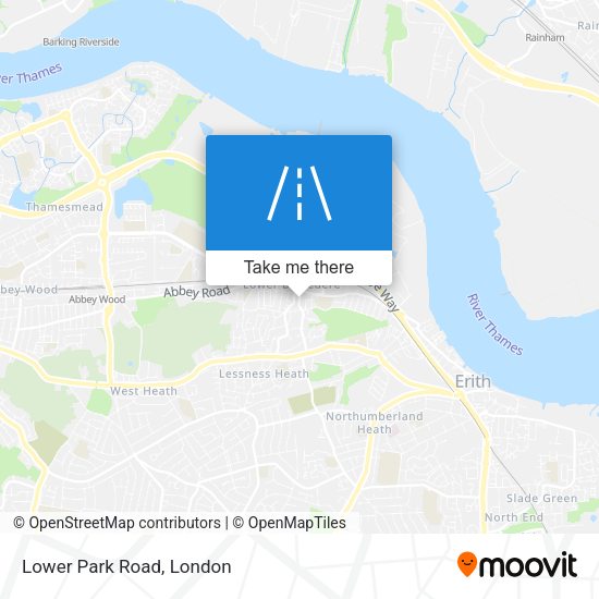 Lower Park Road map