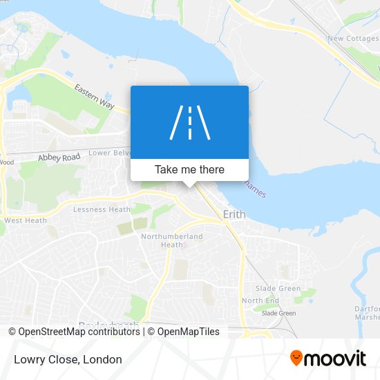 Lowry Close map