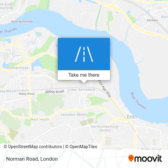Norman Road map