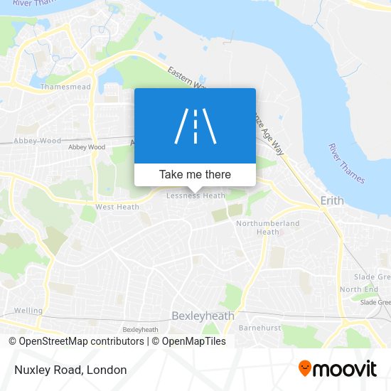 Nuxley Road map