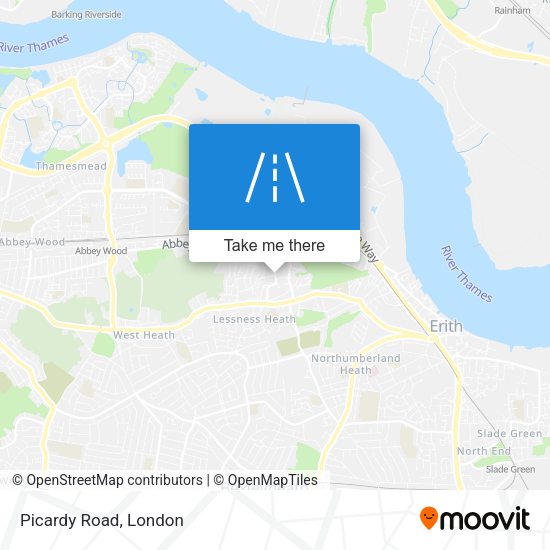 Picardy Road map