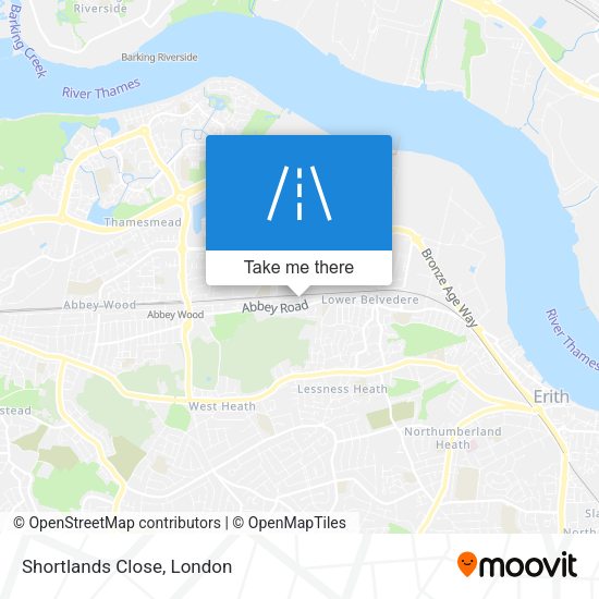 Shortlands Close map