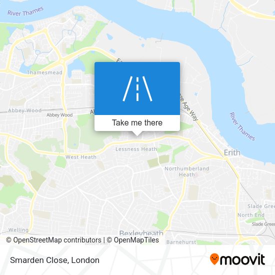 Smarden Close map