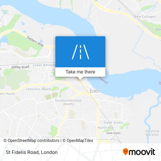 St Fidelis Road map