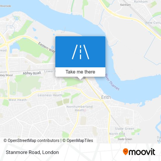 Stanmore Road map