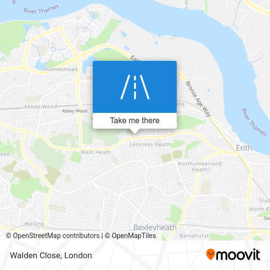Walden Close map
