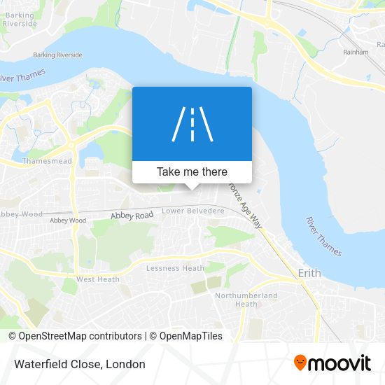 Waterfield Close map