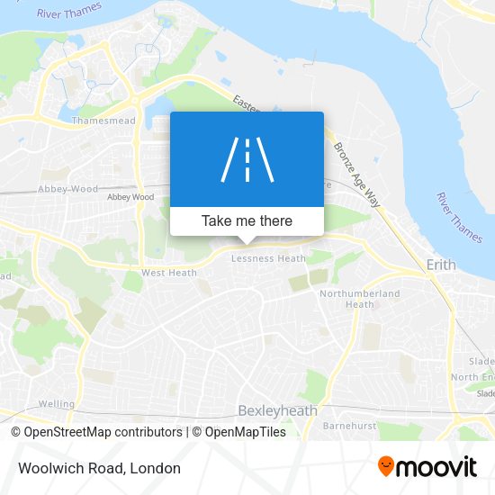 Woolwich Road map