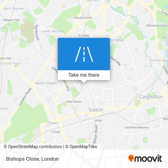Bishops Close map