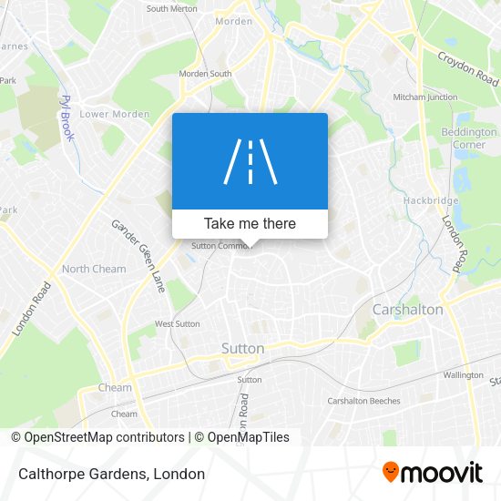 Calthorpe Gardens map