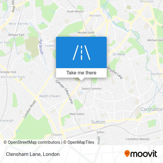 Clensham Lane map