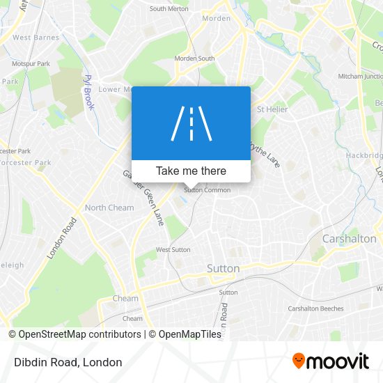 Dibdin Road map
