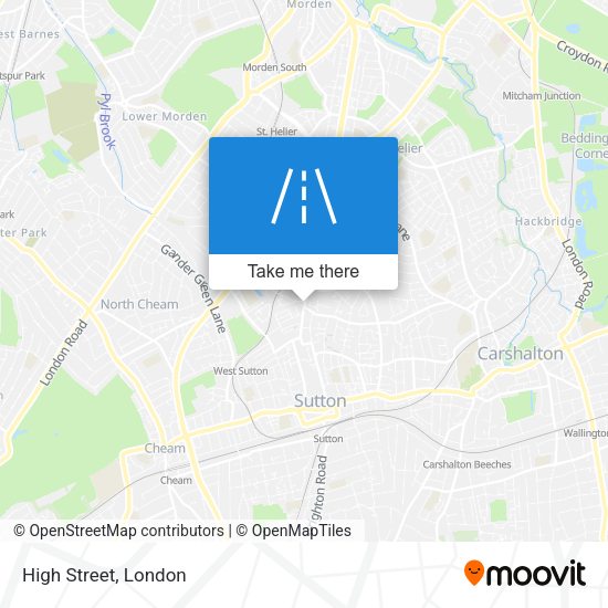 High Street map
