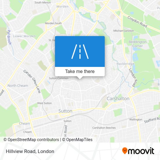 Hillview Road map