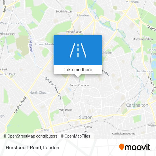 Hurstcourt Road map