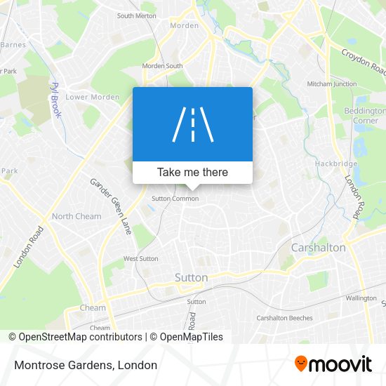 Montrose Gardens map
