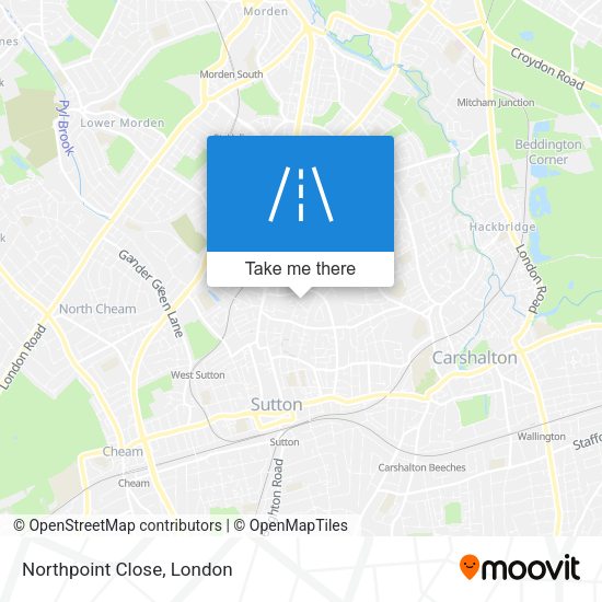 Northpoint Close map