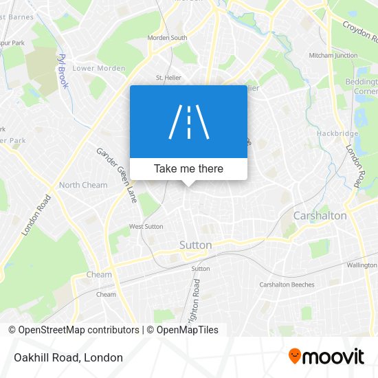 Oakhill Road map