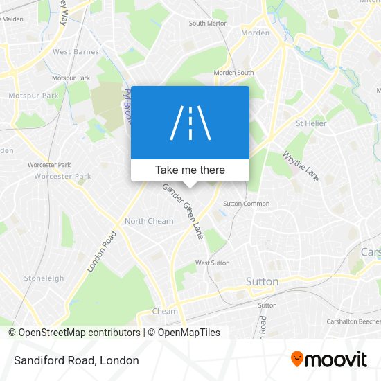 Sandiford Road map