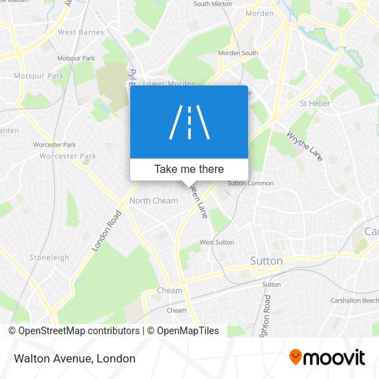 Walton Avenue map