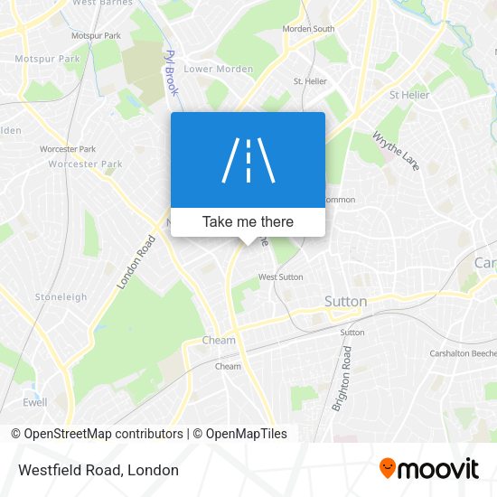 Westfield Road map