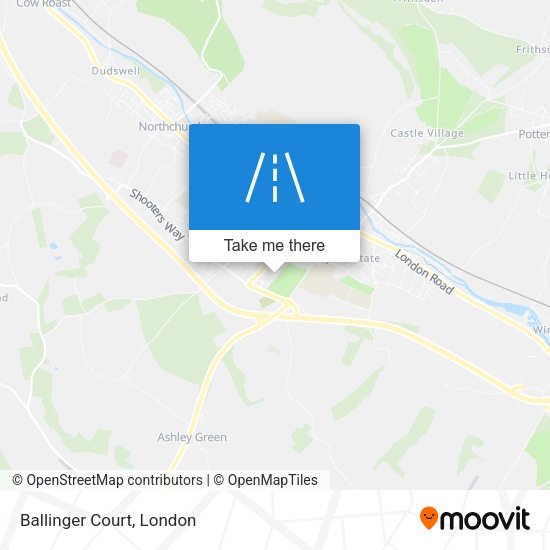 Ballinger Court map