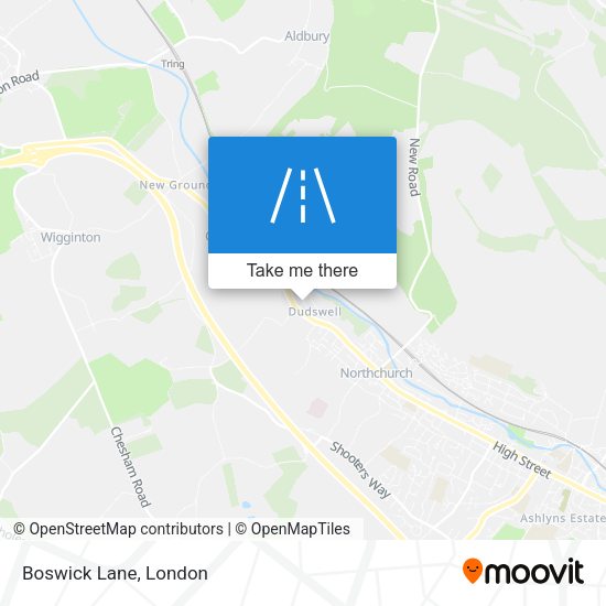 Boswick Lane map