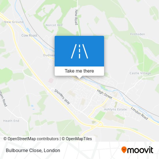 Bulbourne Close map