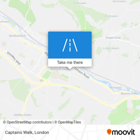 Captains Walk map