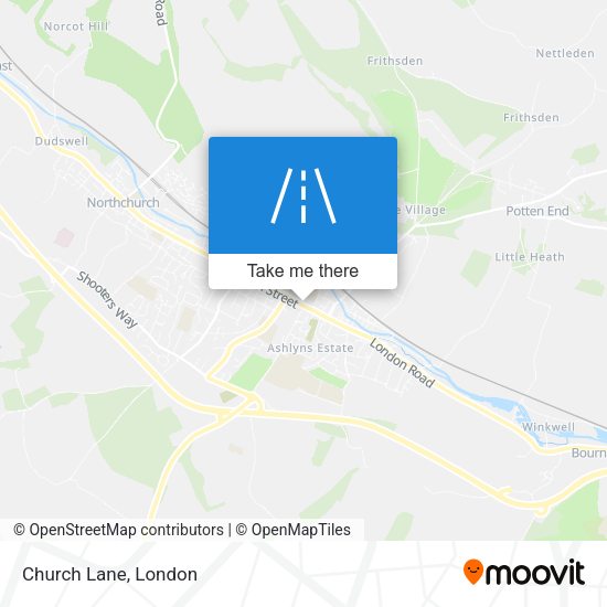 Church Lane map