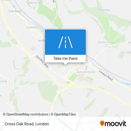 Cross Oak Road map