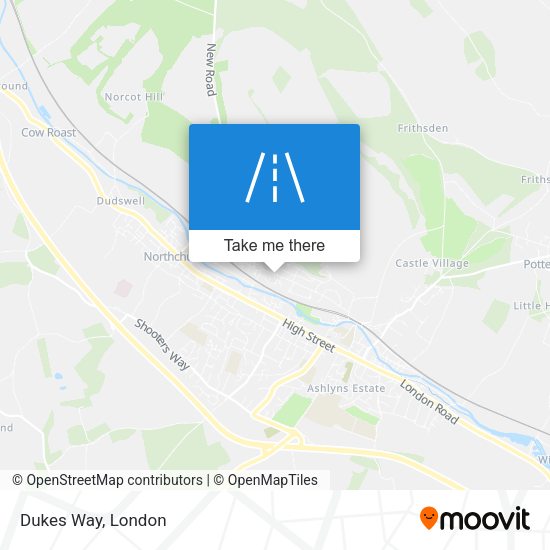 Dukes Way map