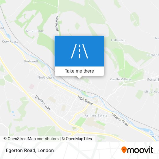 Egerton Road map