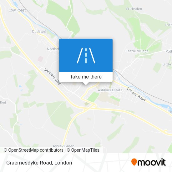 Graemesdyke Road map