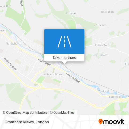 Grantham Mews map