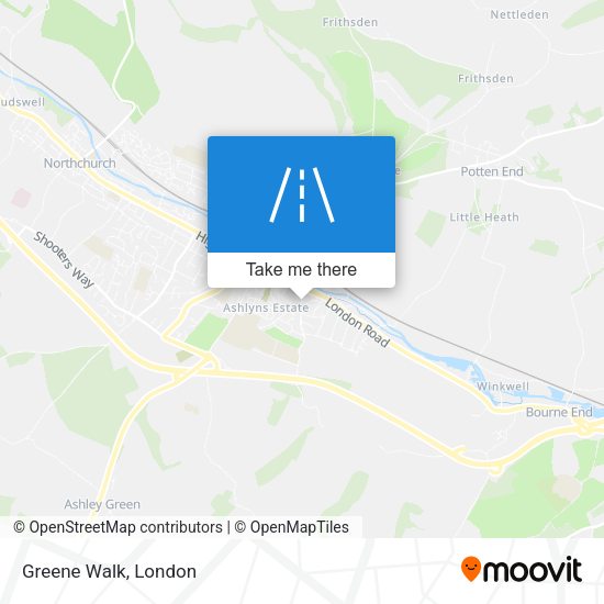 Greene Walk map
