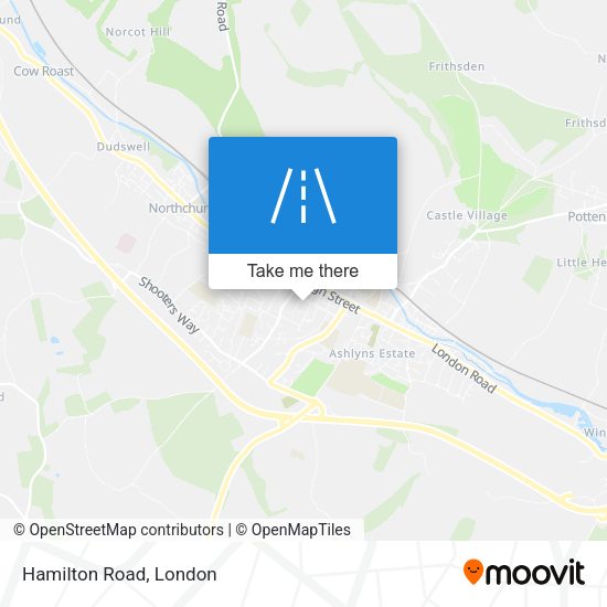 Hamilton Road map