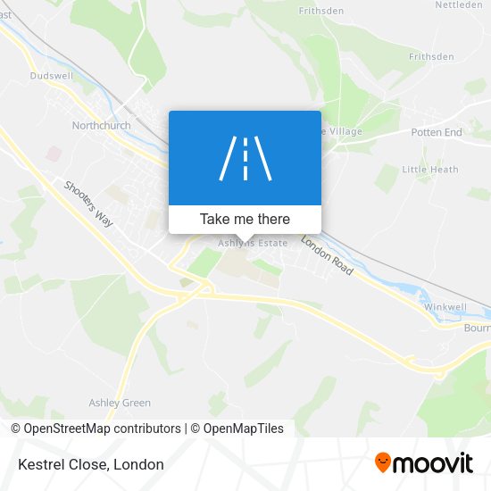 Kestrel Close map