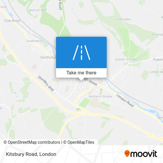 Kitsbury Road map