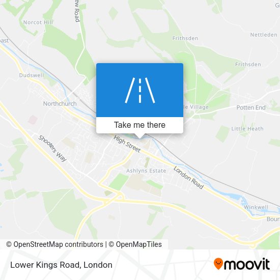 Lower Kings Road map