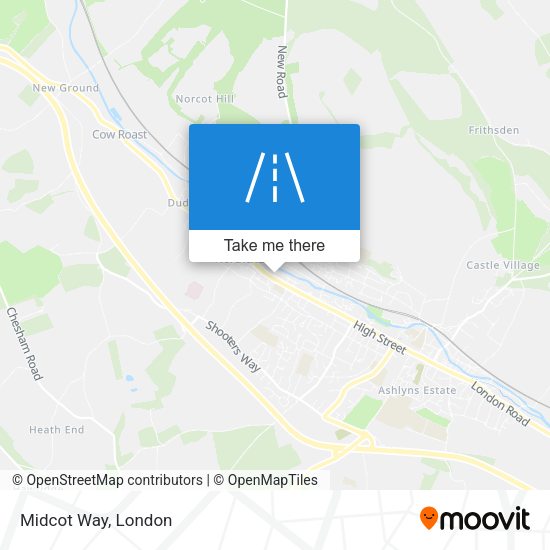 Midcot Way map
